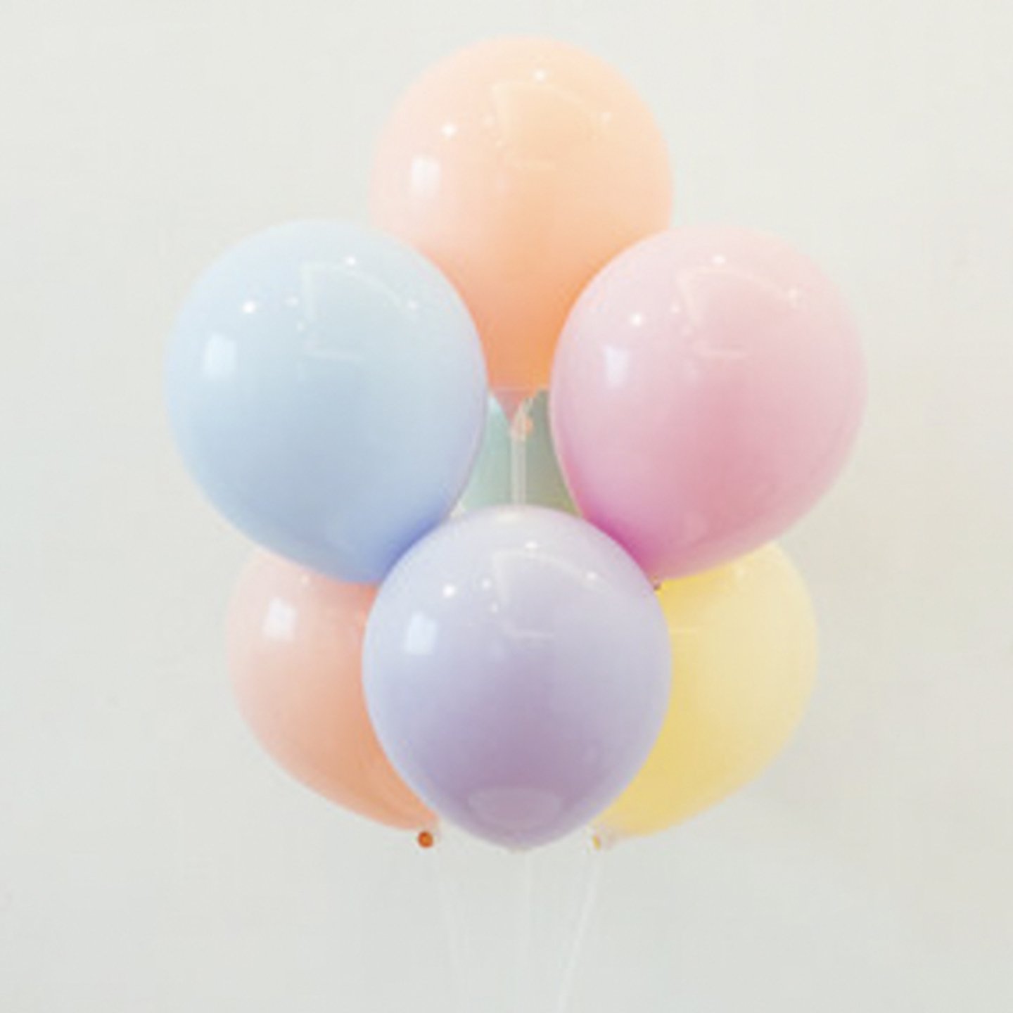 7 Pc Balloons Stand Set In Pastel Hues