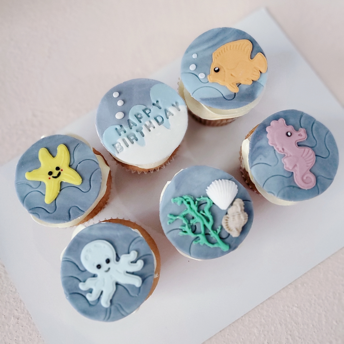 Under The Sea Themed Cupcakes