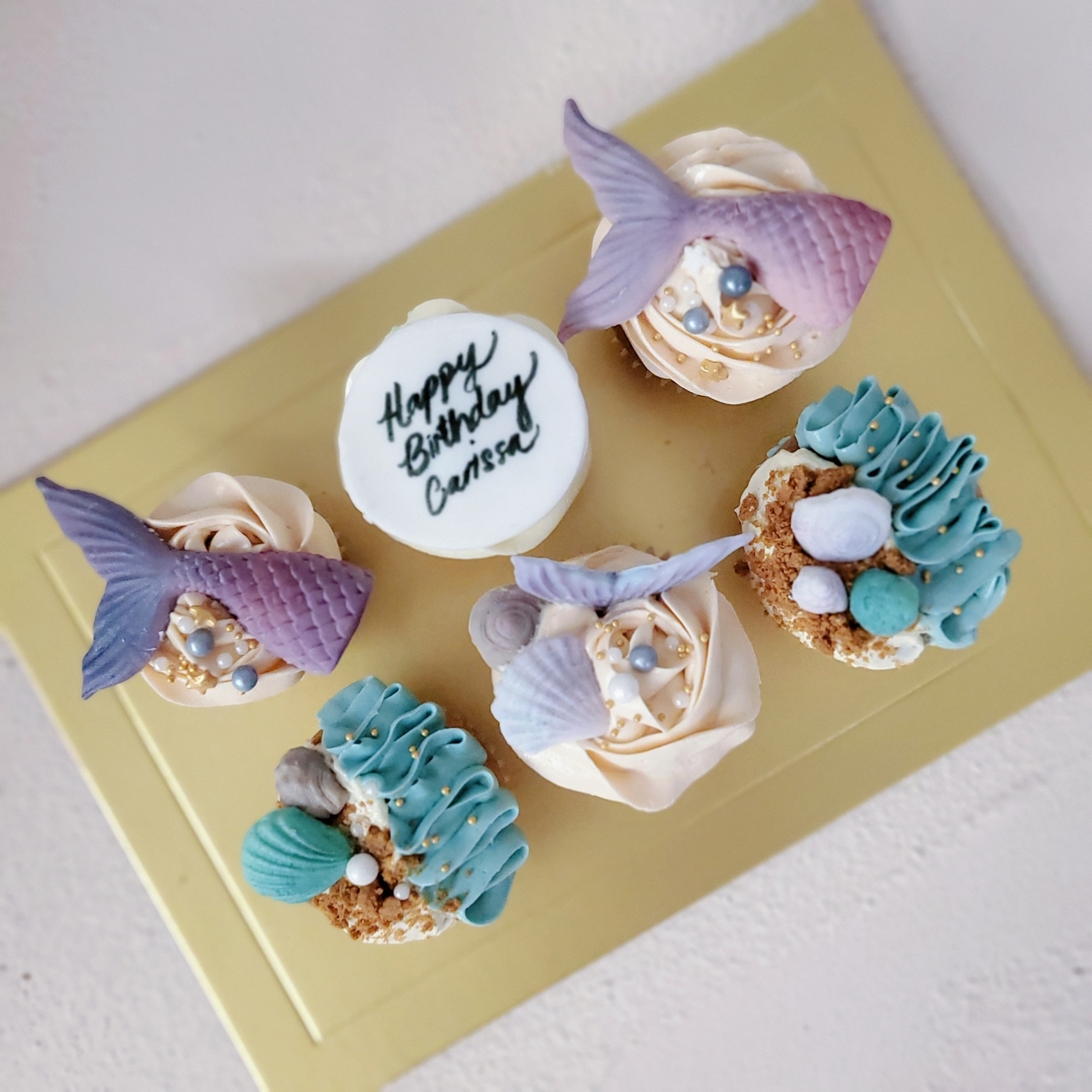 Mermaid Themed Cupcakes