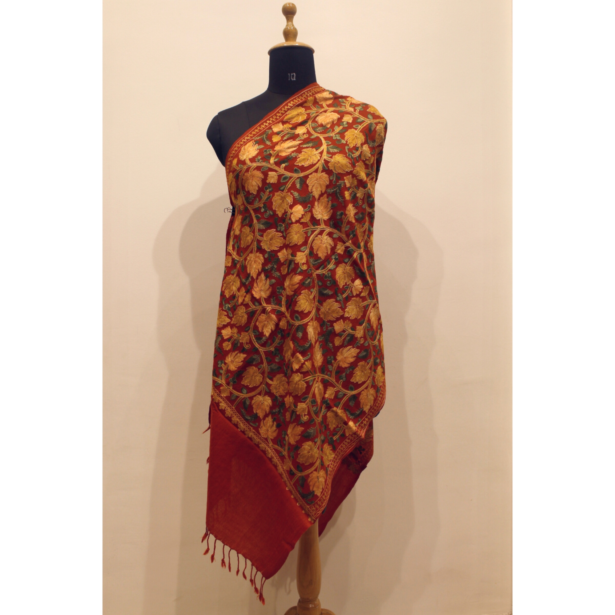 womens multicoloured embroidery stole