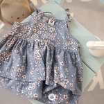 (RESTOCK) Flower Jean Baby Blouse