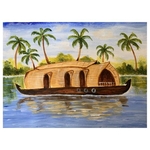 Virtual ArtJam - Houseboat in backwaters