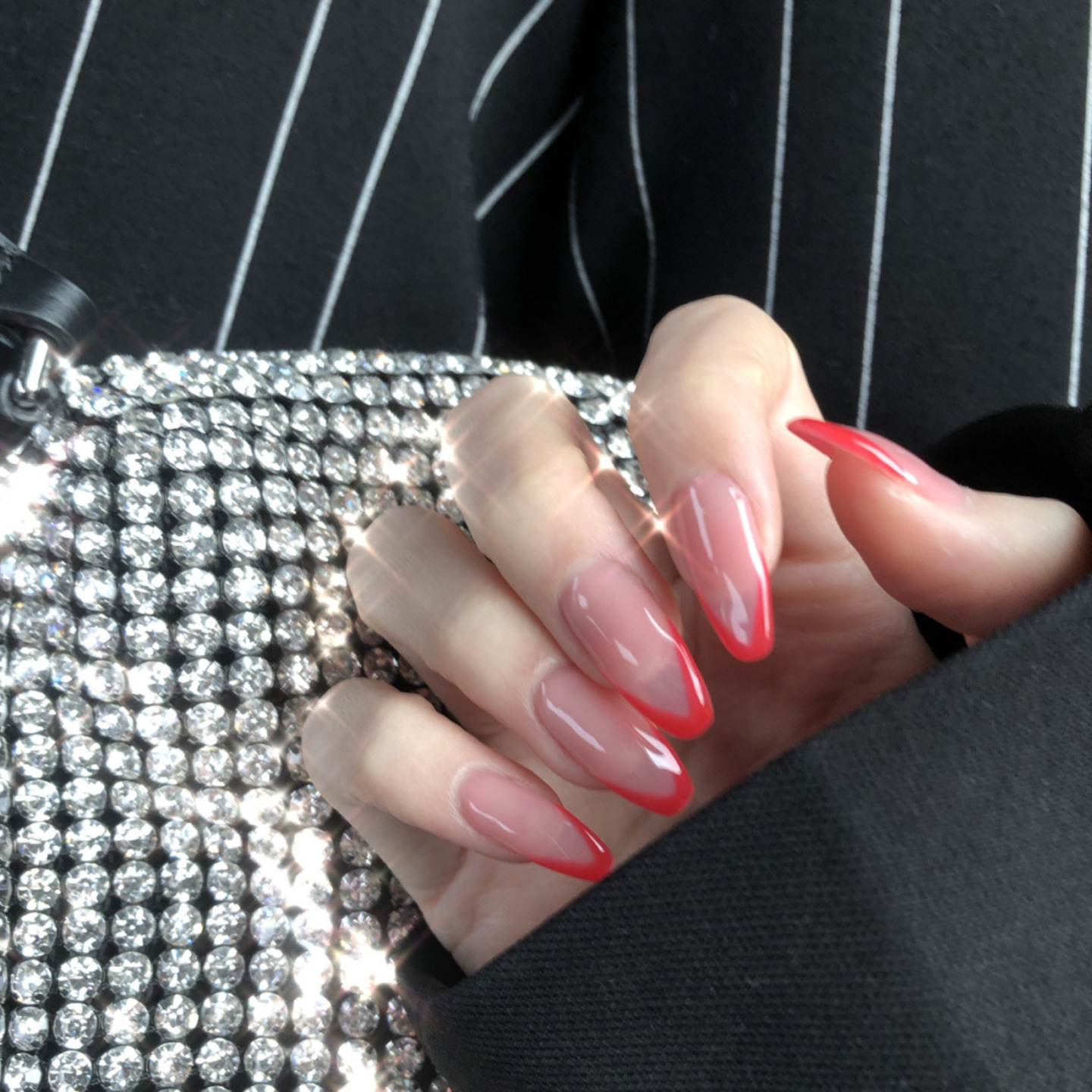 jewels beauty Nails Extension Artificial Nails French Nails False Nails Acrylic Nails Fake Nail Short Nails Long Nails Design Nails Set With 24pcs Nails And Aplication kit