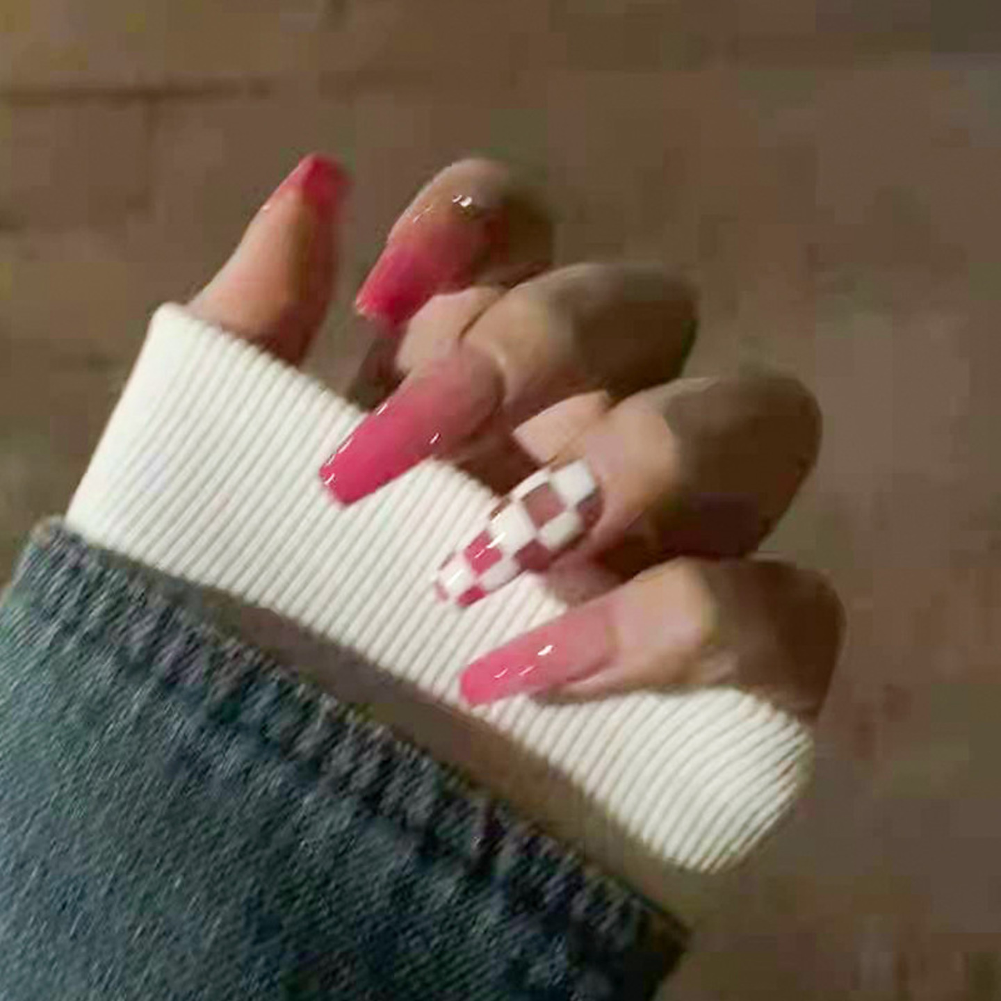 jewels beauty Nails Extension Artificial Nails French Nails False Nails Acrylic Nails Fake Nail Short Nails Long Nails Design Nails Set With 24pcs Nails And Aplication kit