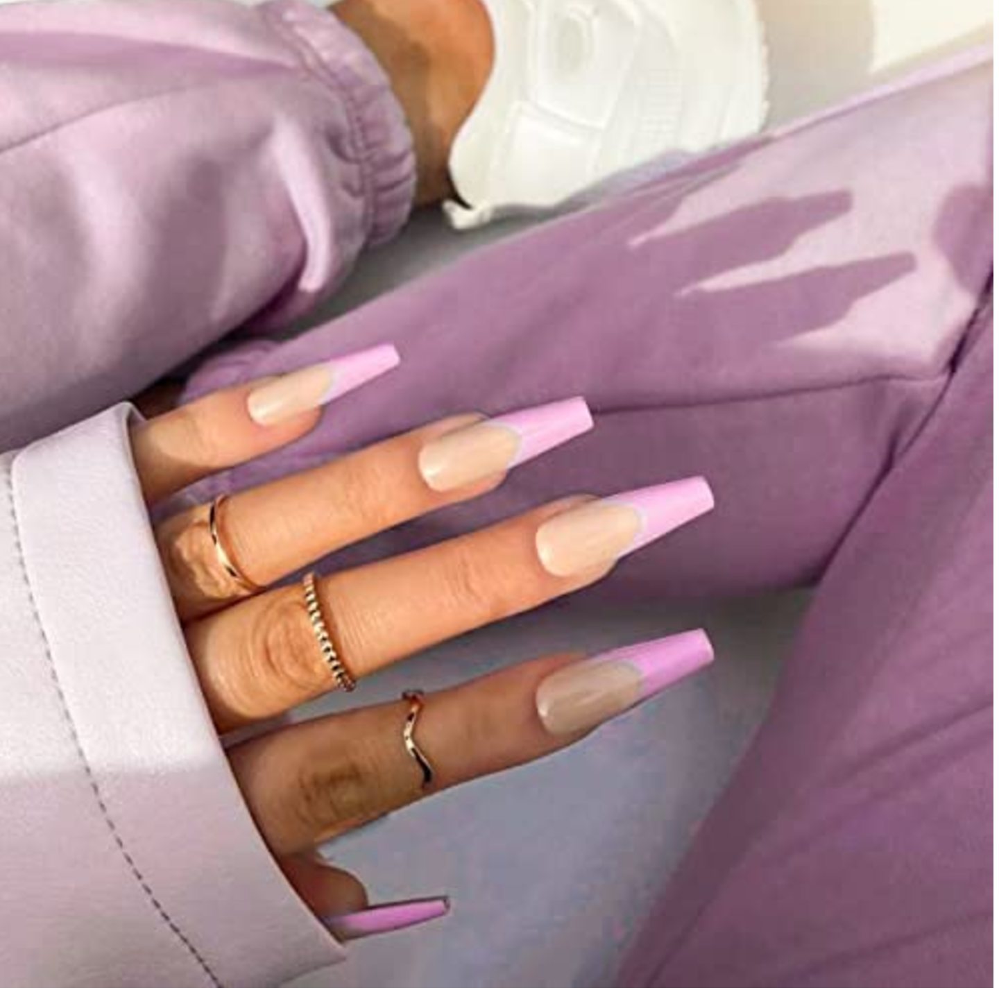 jewels beauty Nails Extension Artificial Nails French Nails False Nails Acrylic Nails Fake Nail Short Nails Long Nails Design Nails Set With 24pcs Nails And Aplication kit