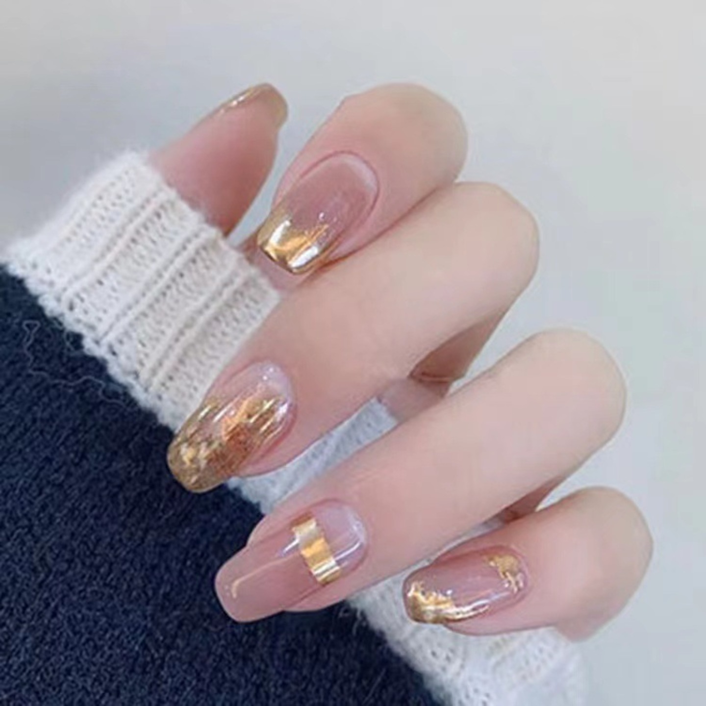 jewels beauty Nails Extension Artificial Nails French Nails False Nails Acrylic Nails Fake Nail Short Nails Long Nails Design Nails Set With 24pcs Nails And Aplication kit