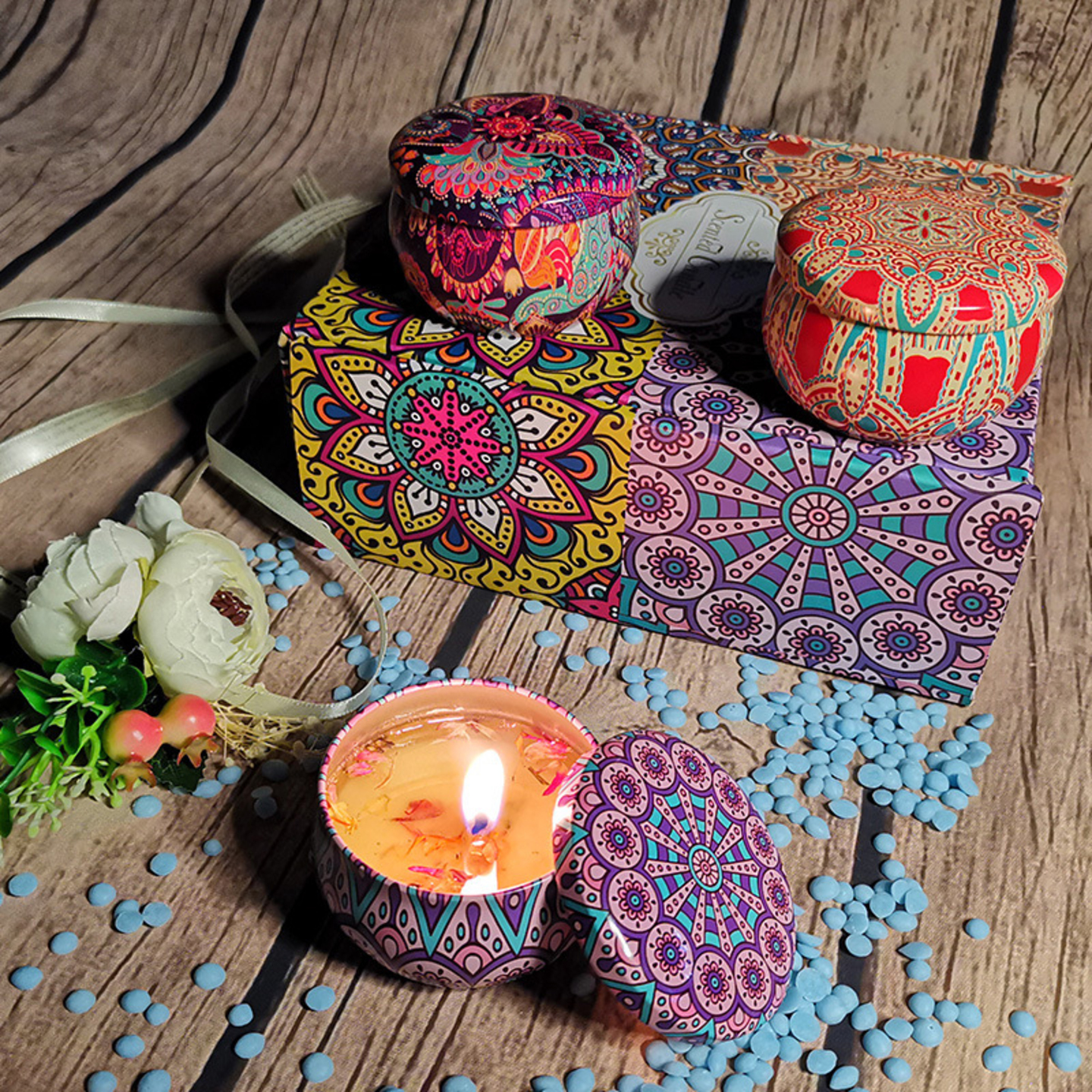 Maido Lifestyle - Dried Flower Scented Candle