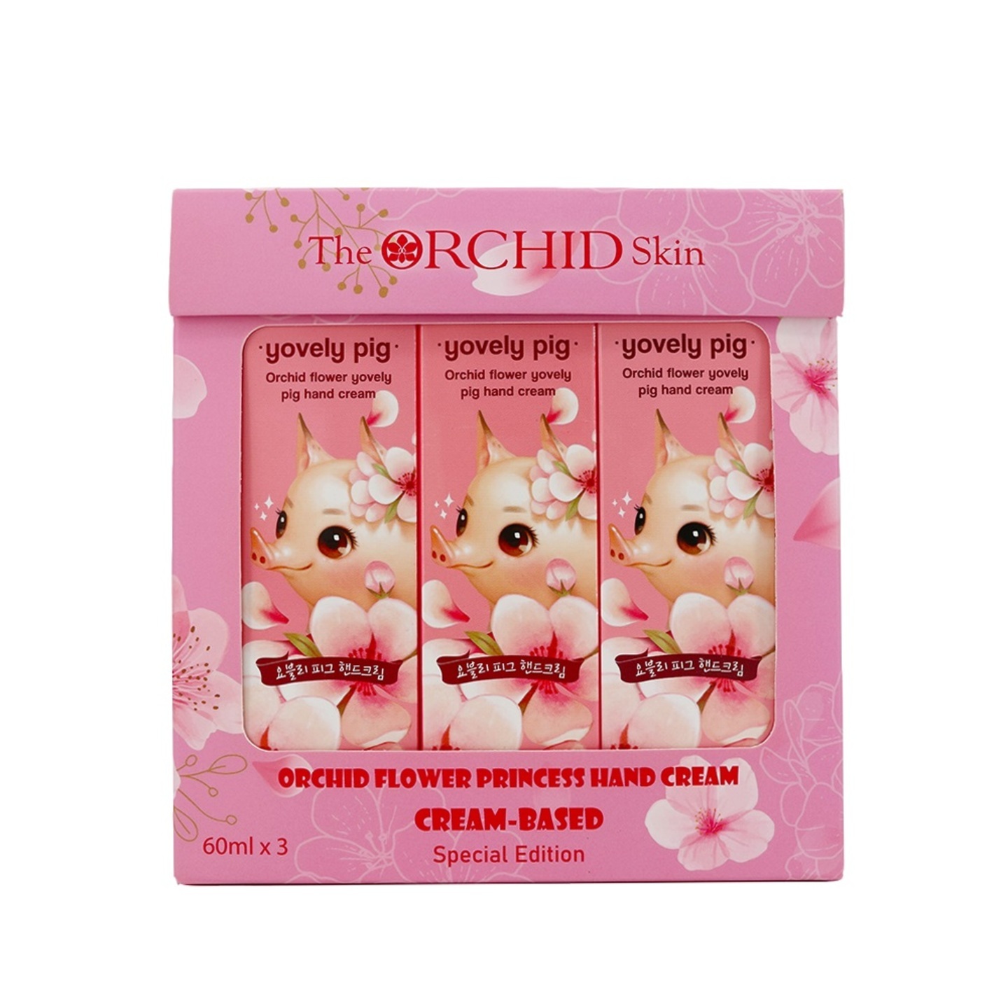 The ORCHID Skin Cream-Based Hand Cream Gift Set (Yovely Pig)