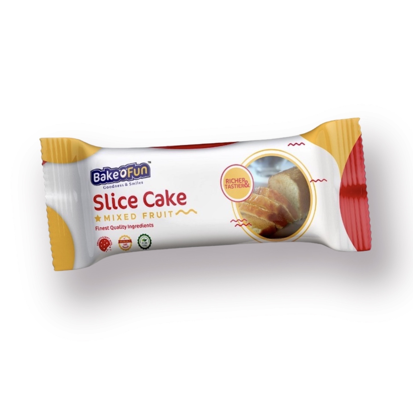 Bakeofun Slice Cake Mixed Fruit