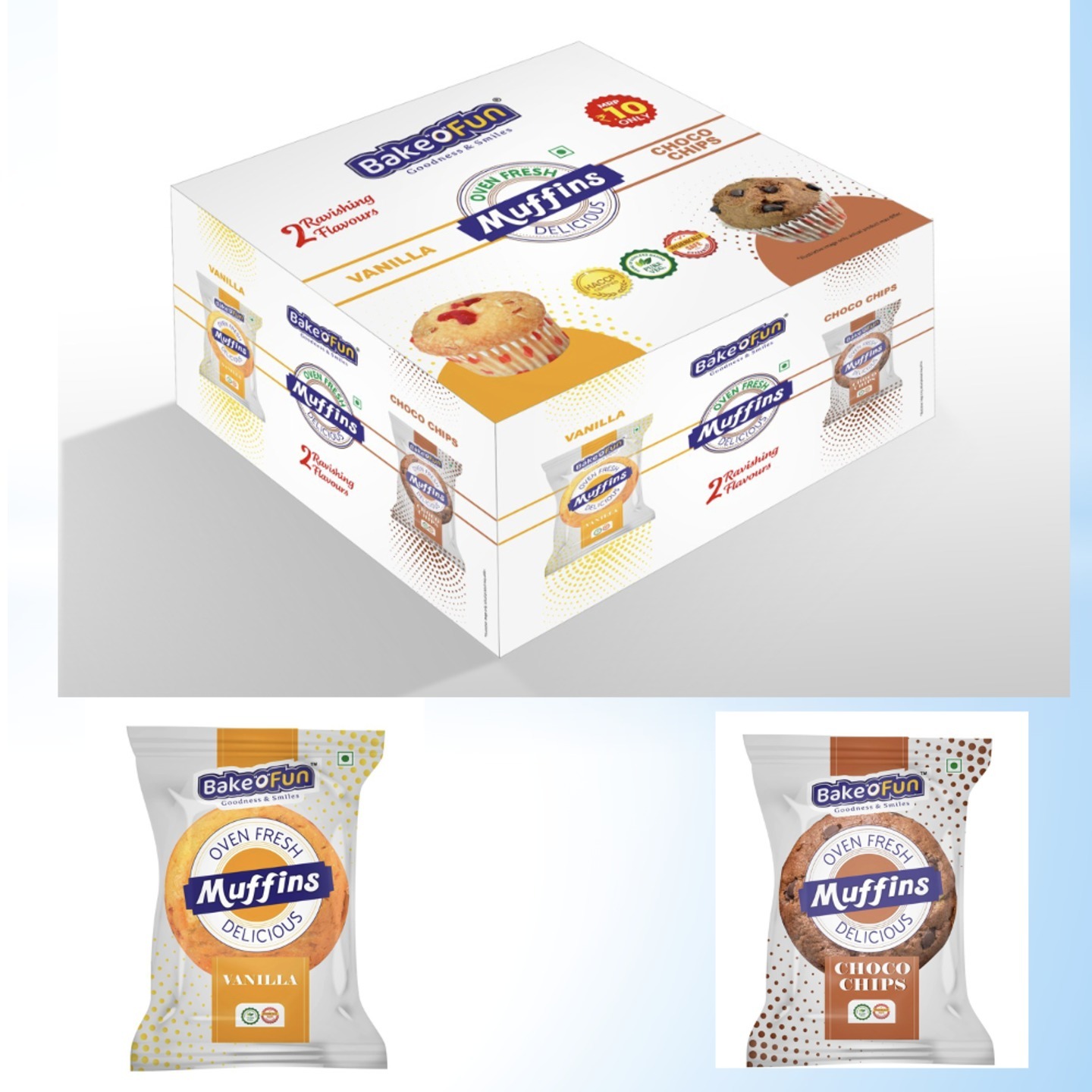 Vanilla Muffins Box 1 Box Pack of 30 Units Each