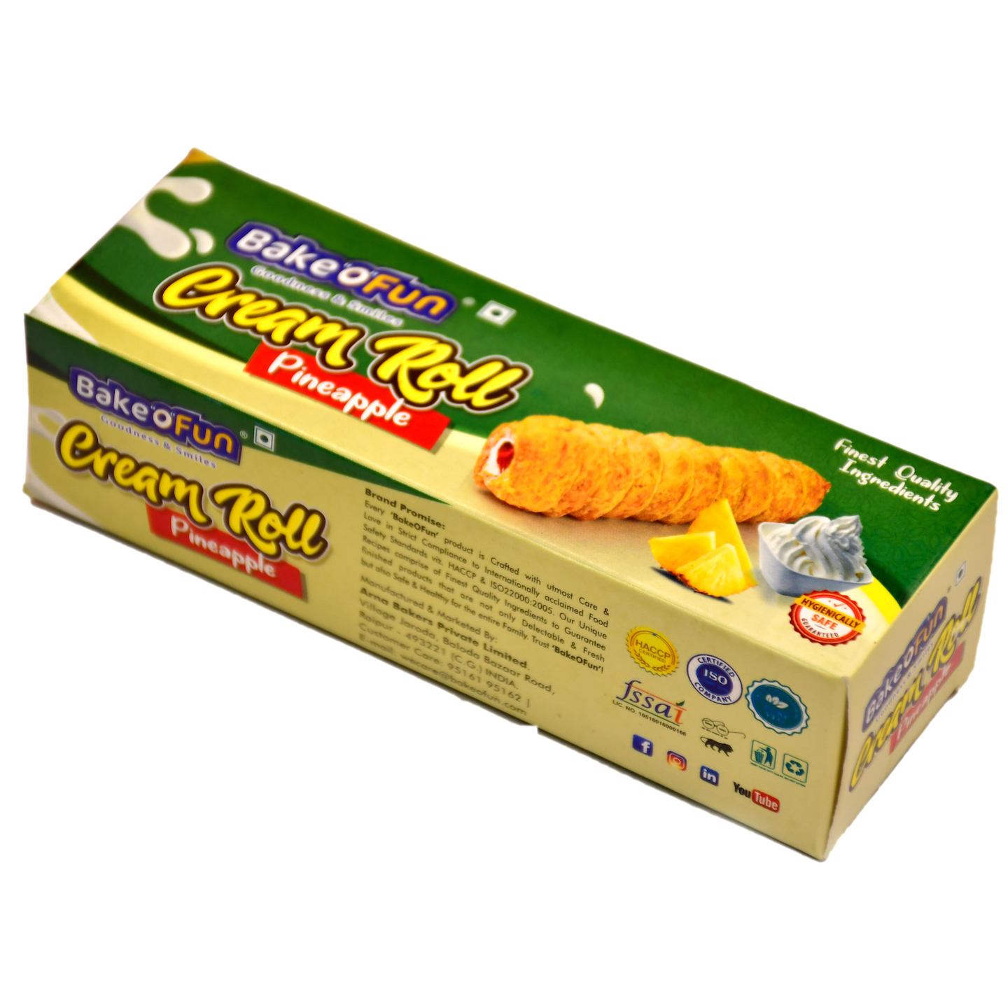 Bakeofun Pineapple Cream Roll