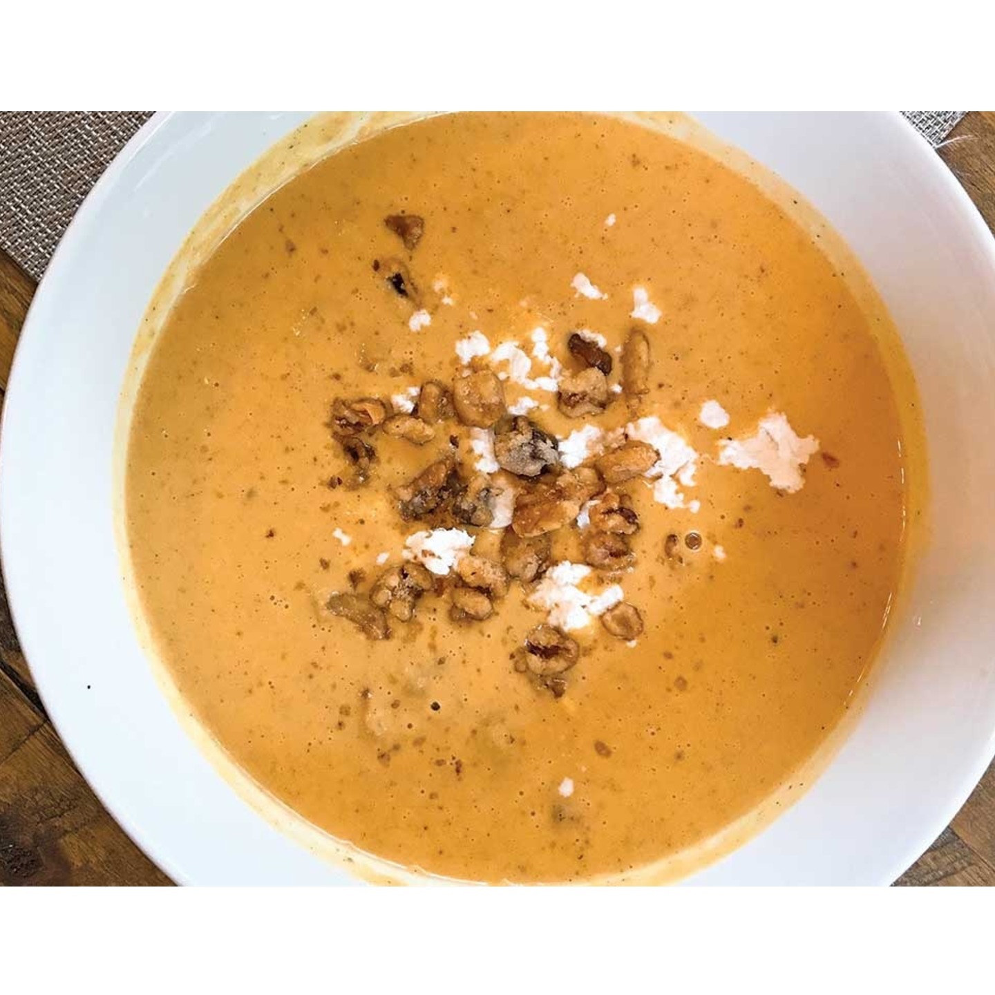 ROASTED PUMPKIN WITH GOAT CHEESE 