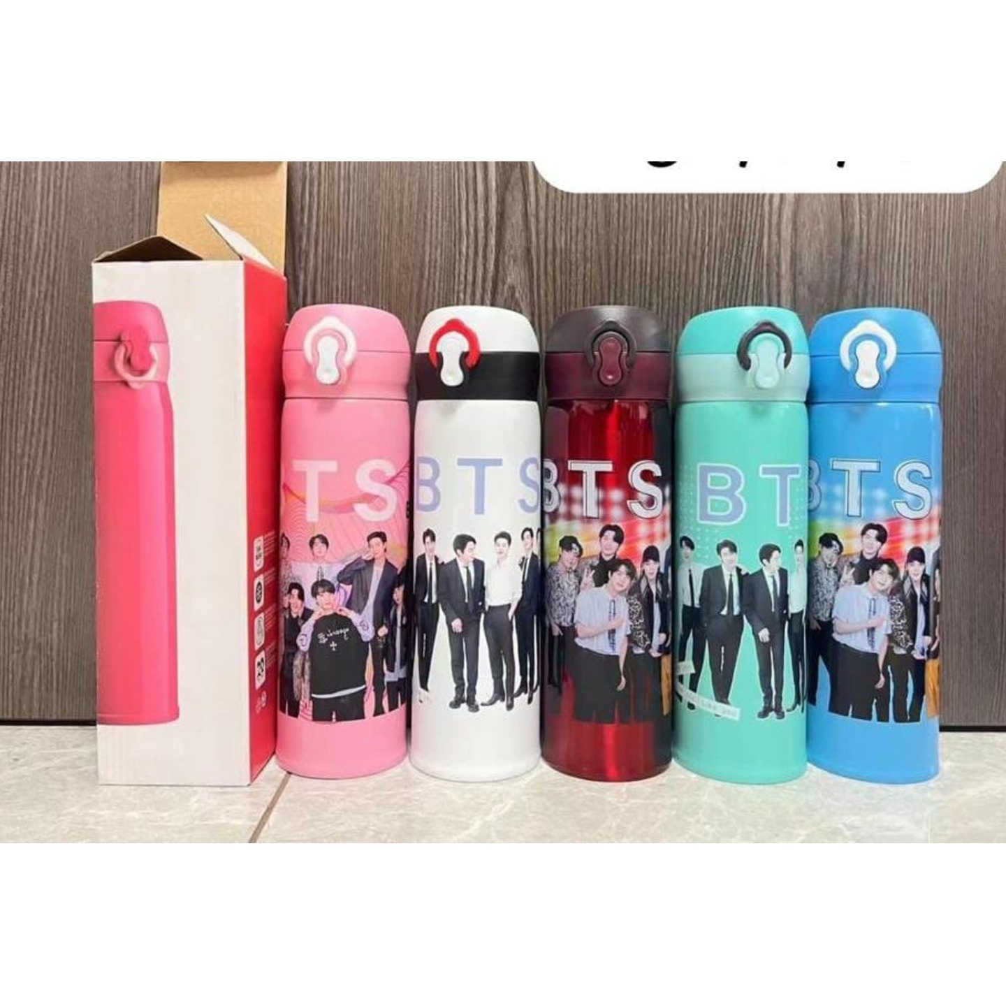 Bts Print water bottle 480ml ( Insulated )