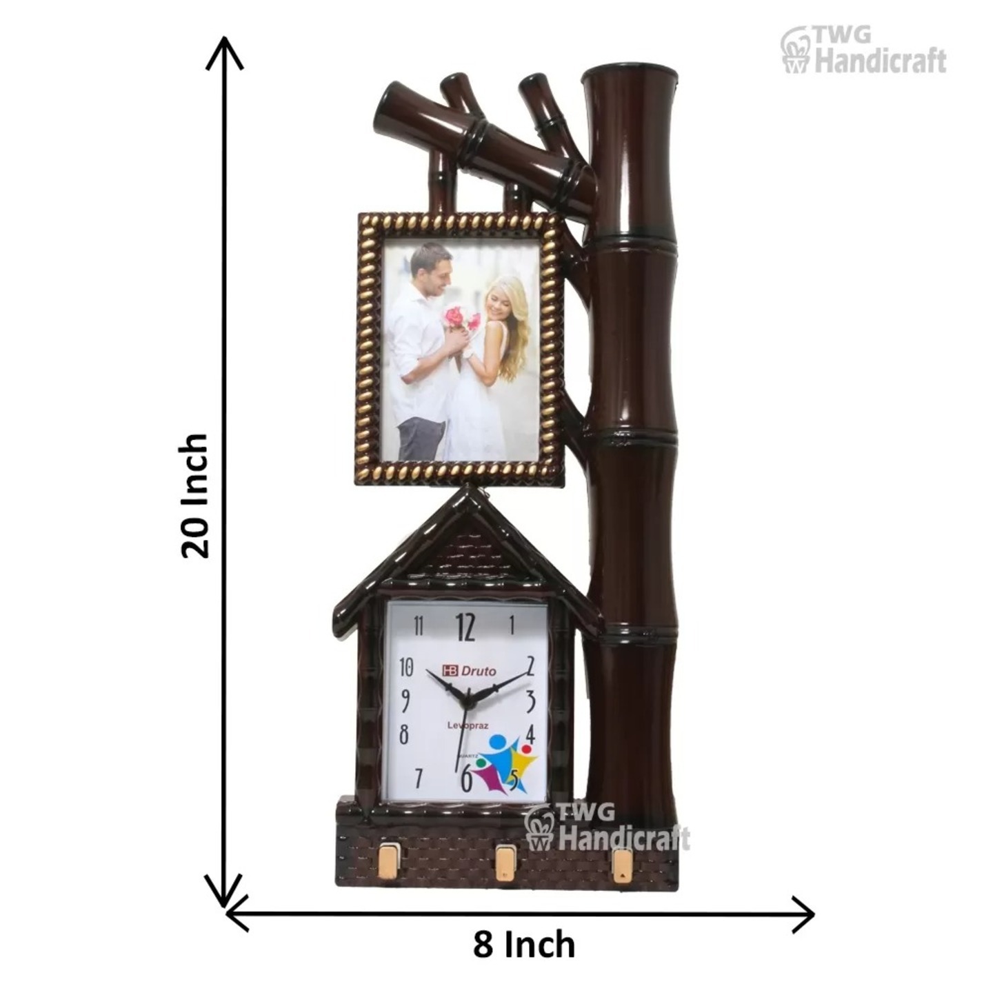 Wall Hanging Photo Frame Clock 20 Inch ( 51 cm ) - 21X0182A