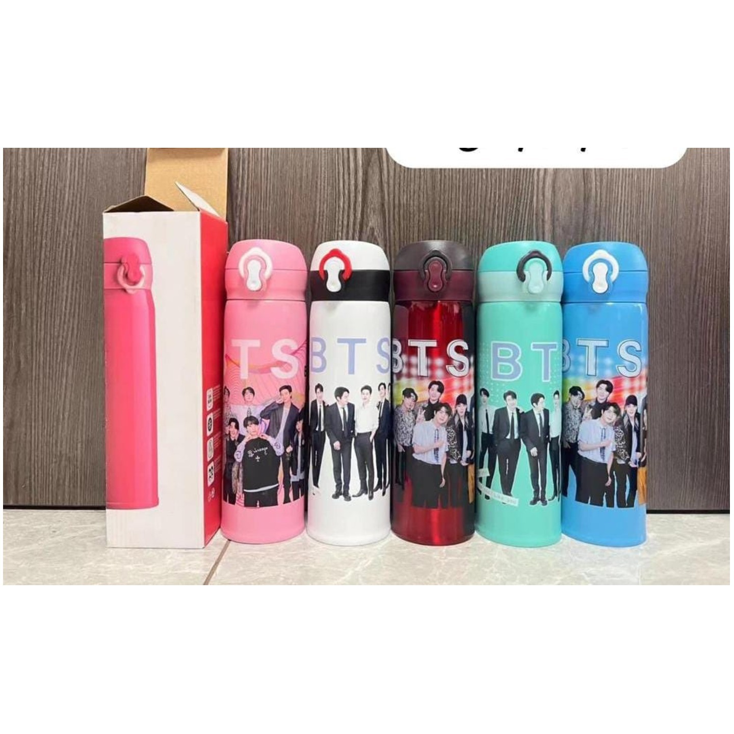 Bts Print water bottle 480ml ( Insulated )