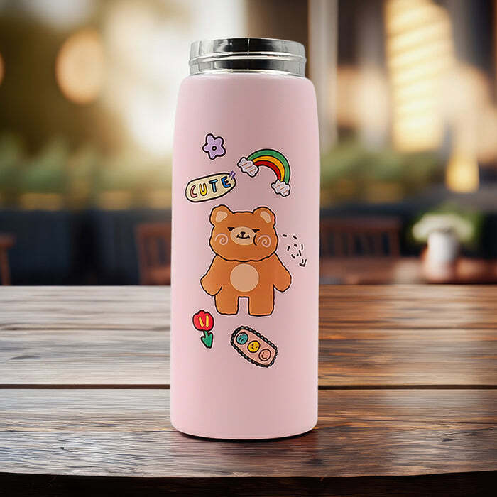 Smart Vacuum Insulated Water Bottle With Led Temperature Display (450 Ml Approx / Mix Color & Design)