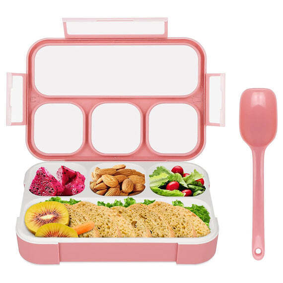 5212 LUNCH BOX 4 COMPARTMENT WITH LEAK PROOF LUNCH BOX FOR SCHOOL & OFFICE USE