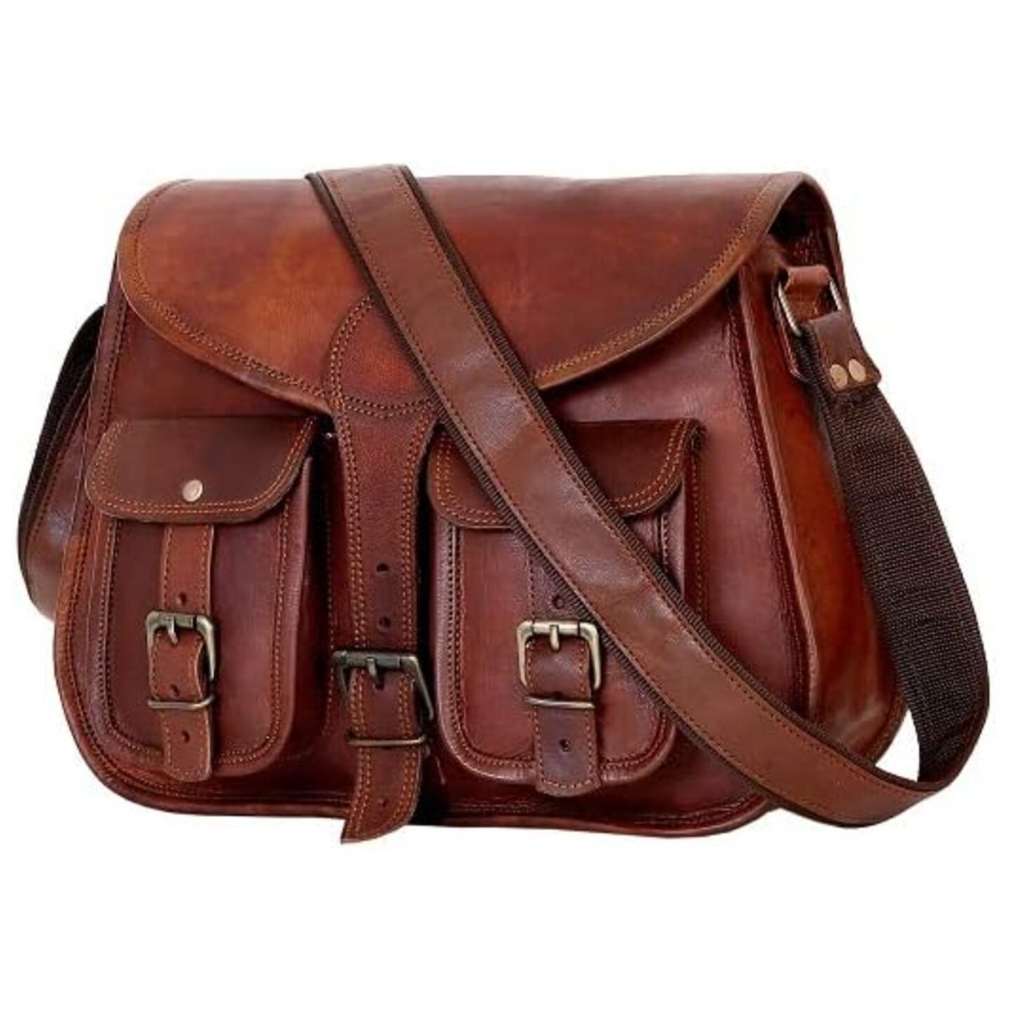 Goat Leather Crossbody Purse Women Shoulder Bag Satchel Ladies Travel Purse Genuine Leather