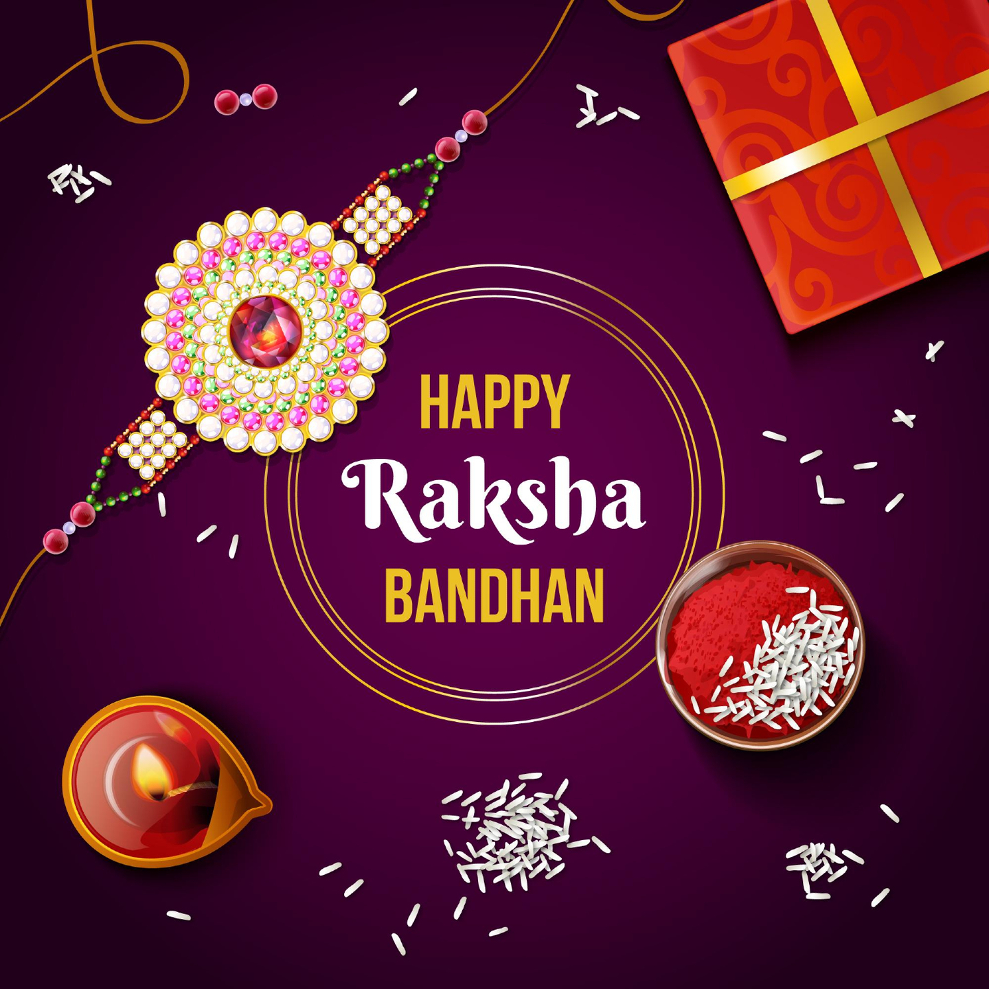 Wowsome Wish Card For Rakhi Gift - 3