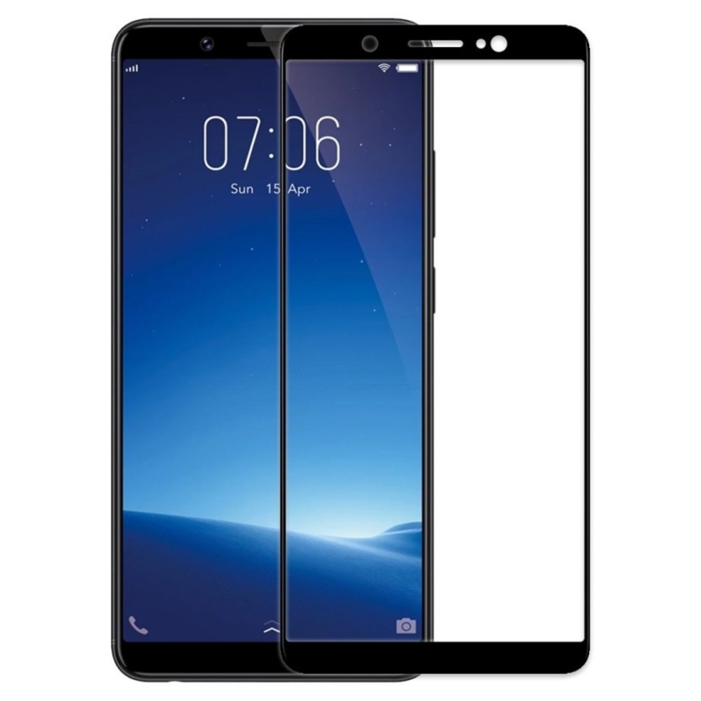 D+ Original 9H Curved Tempered Glass Vivo V7Plus