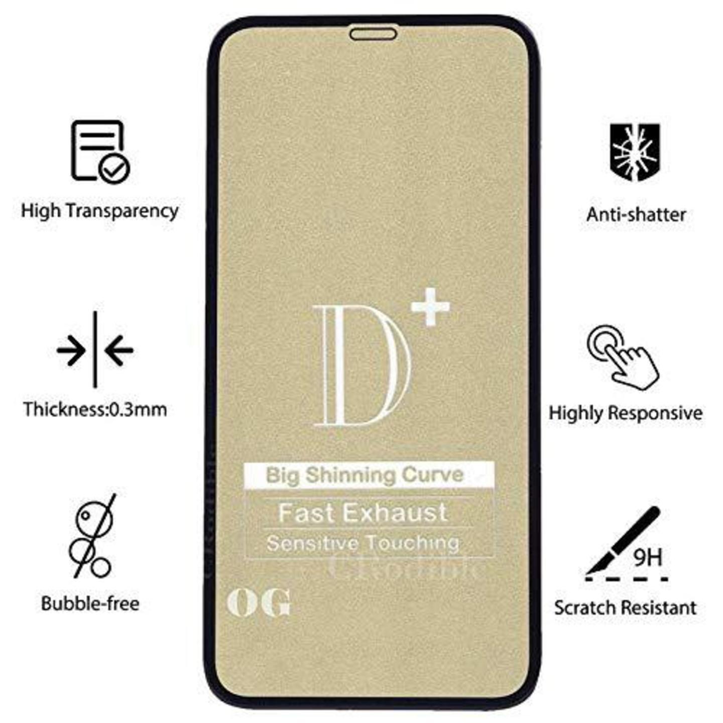 D+ Original 9H Curved Tempered Glass for Apple Iphone 12