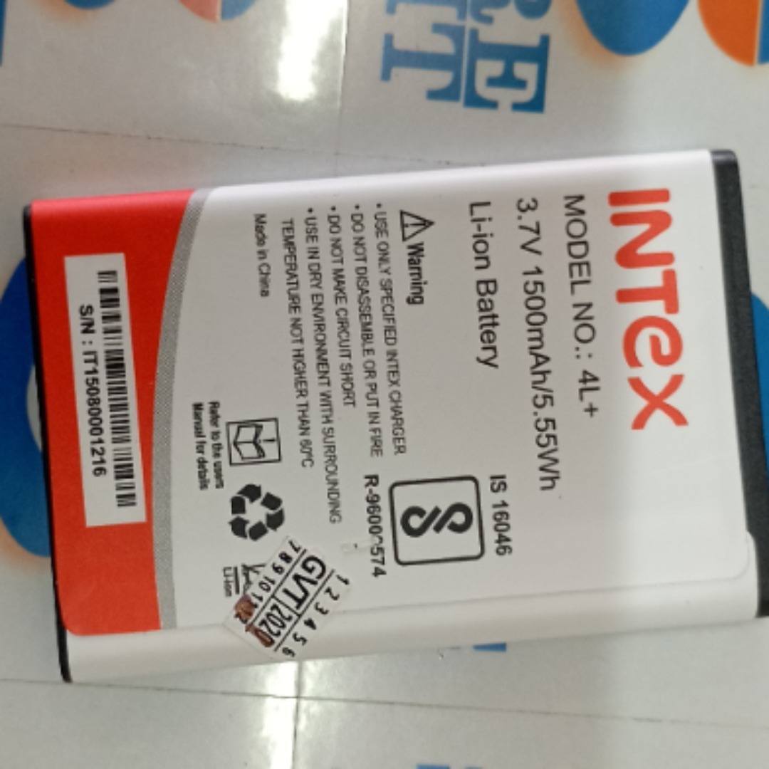 Intex 4L+ 1500 mAh Battery for feature phones