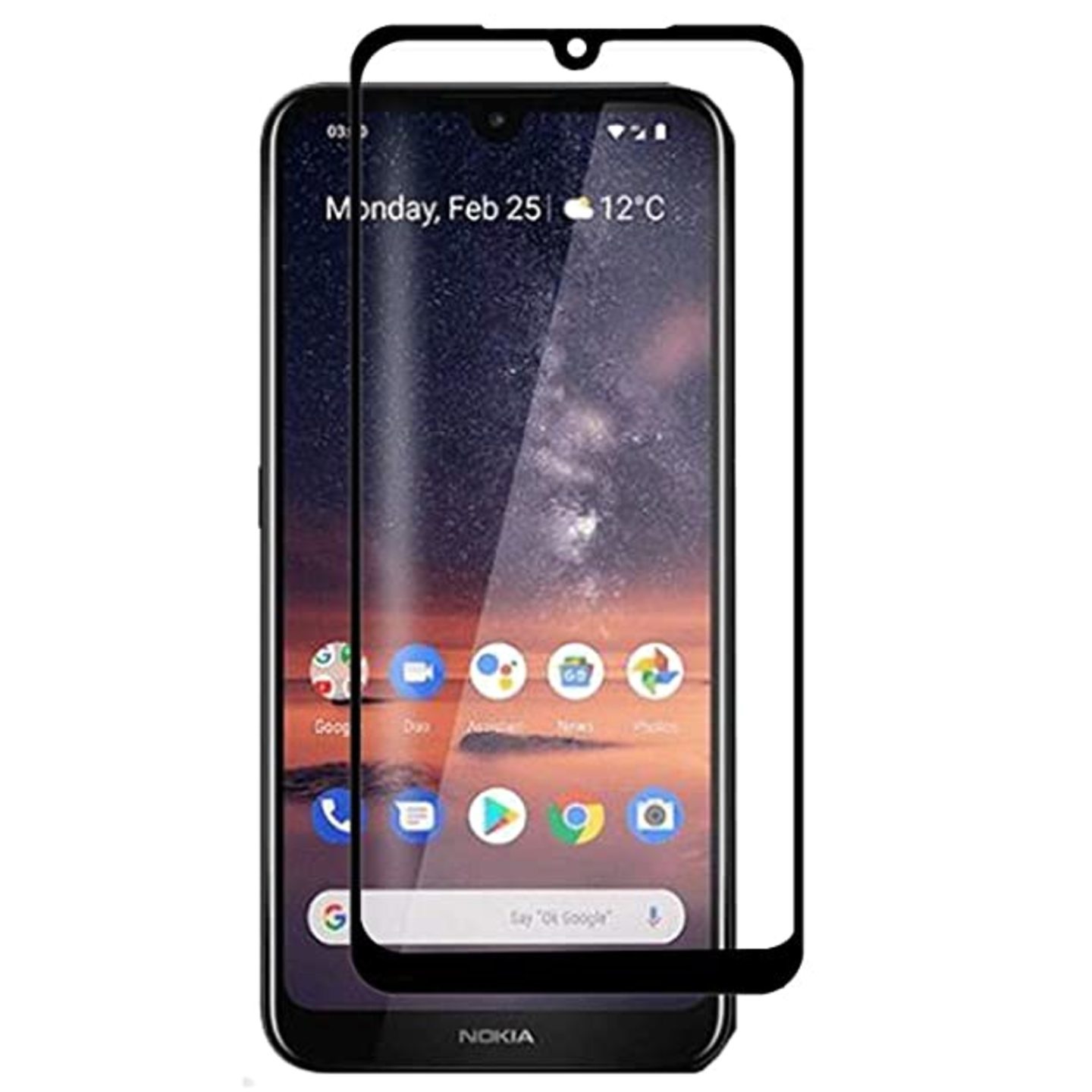 D+ Original 9H Curved Tempered Glass for Nokia 3.2