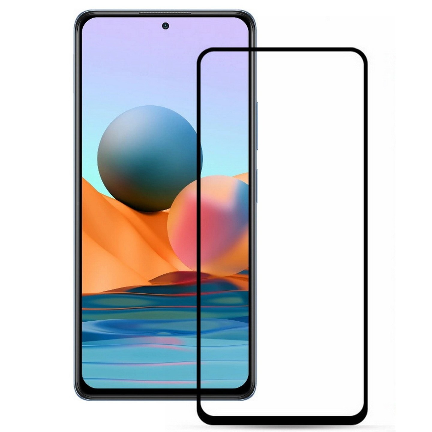 D+ Original 9H Curved Tempered Glass for Redmi Note 10/Note 10Pro