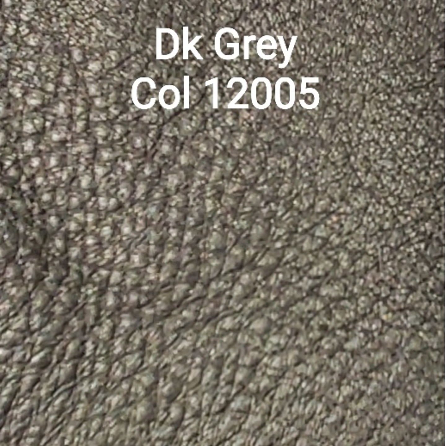 Premium Cow Natural  Leather Col Grey 12005