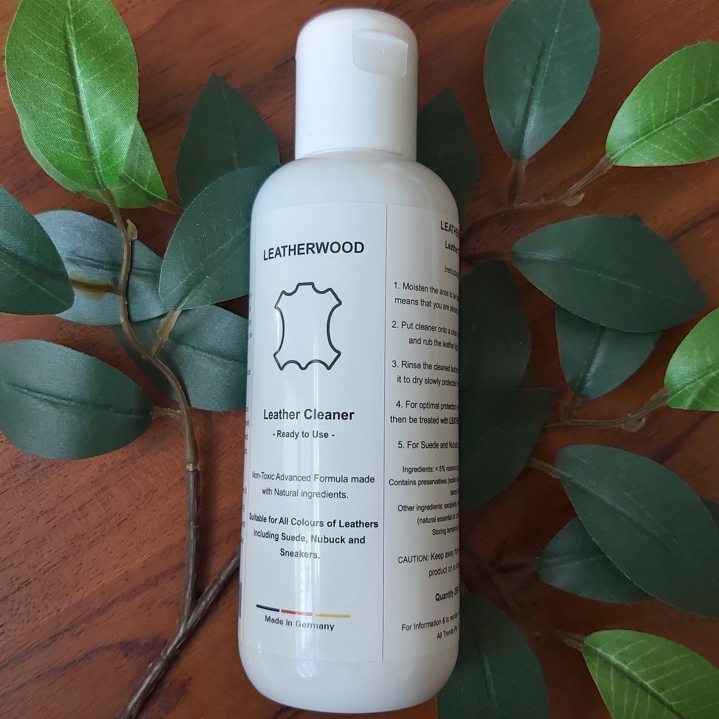 Leatherwood  Cleaner for Leather,Suede,Nubuck ,Sneaker & Fabric 250 ml