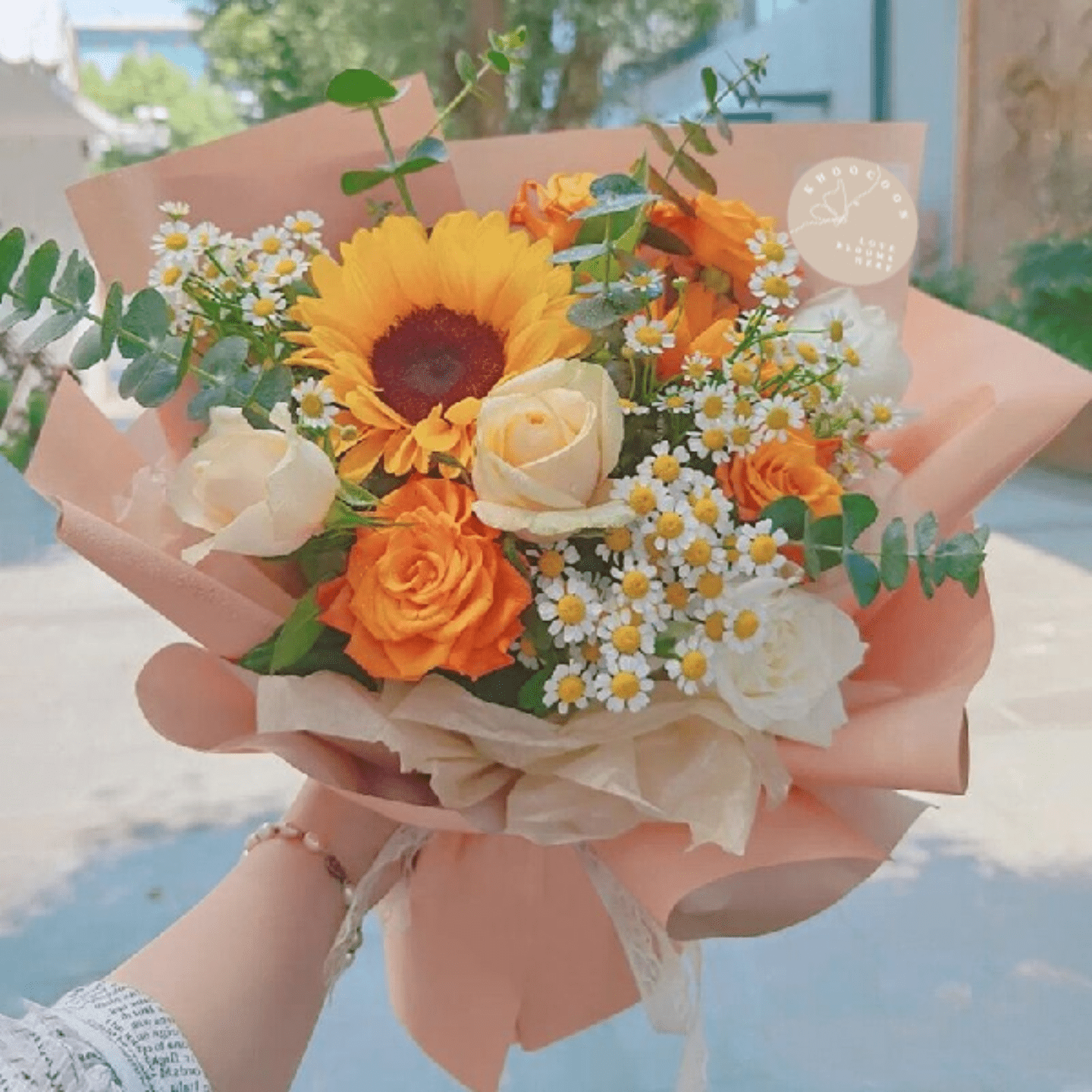 Sunny Side Up Sunflower Mix Flower Bouquet