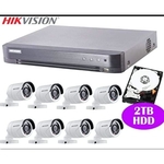 2MP HD 8 Channel DVR with Full Installation Kit and Free Installation