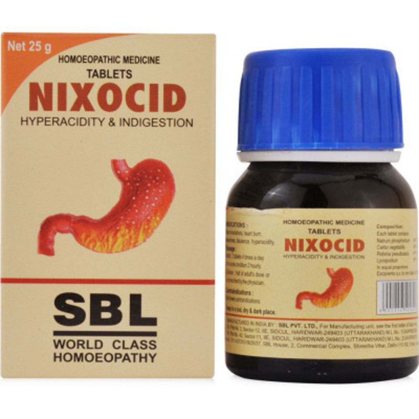 SBL Nixocid Tabs 25g