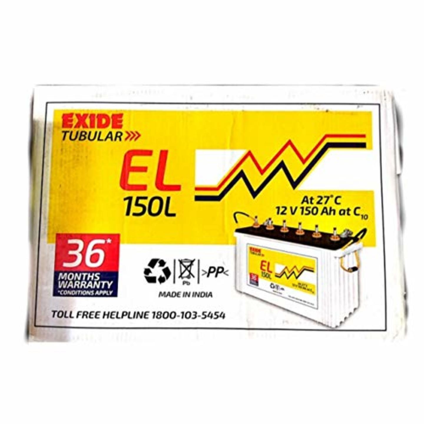 A V M ELECTRONICS Exide El 150l Ah Tubular Battery