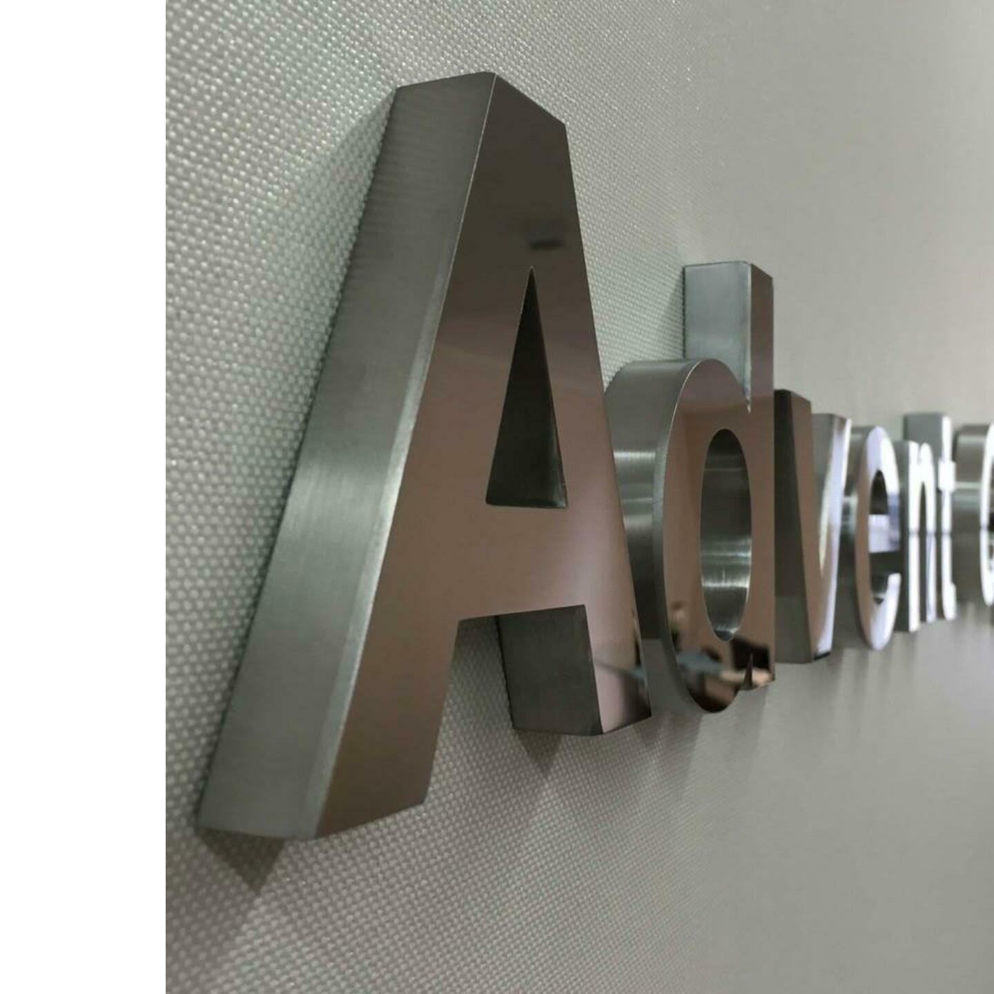 Stainless Steel (SS) 3D Letter                         (Price could be vary)/inch