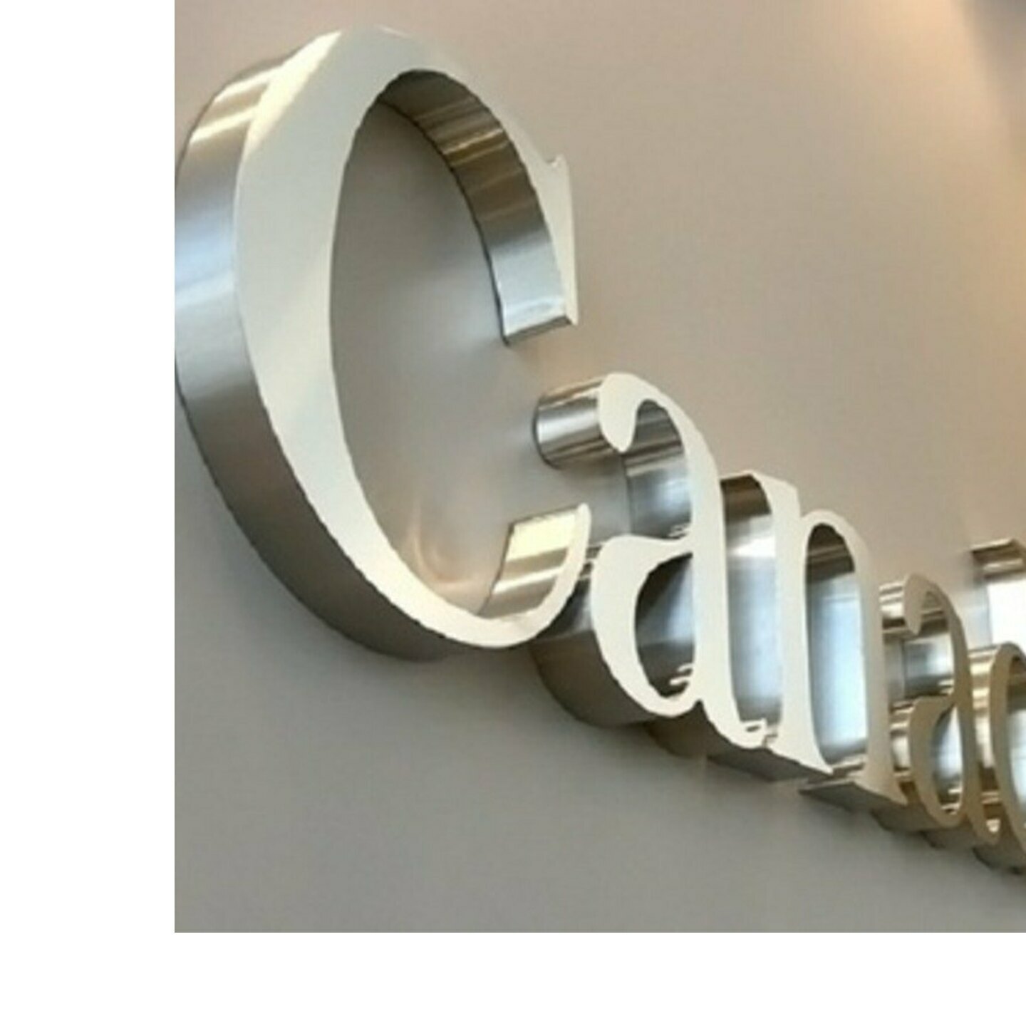 Stainless Steel (SS) 3D Letter                         (Price could be vary)/inch