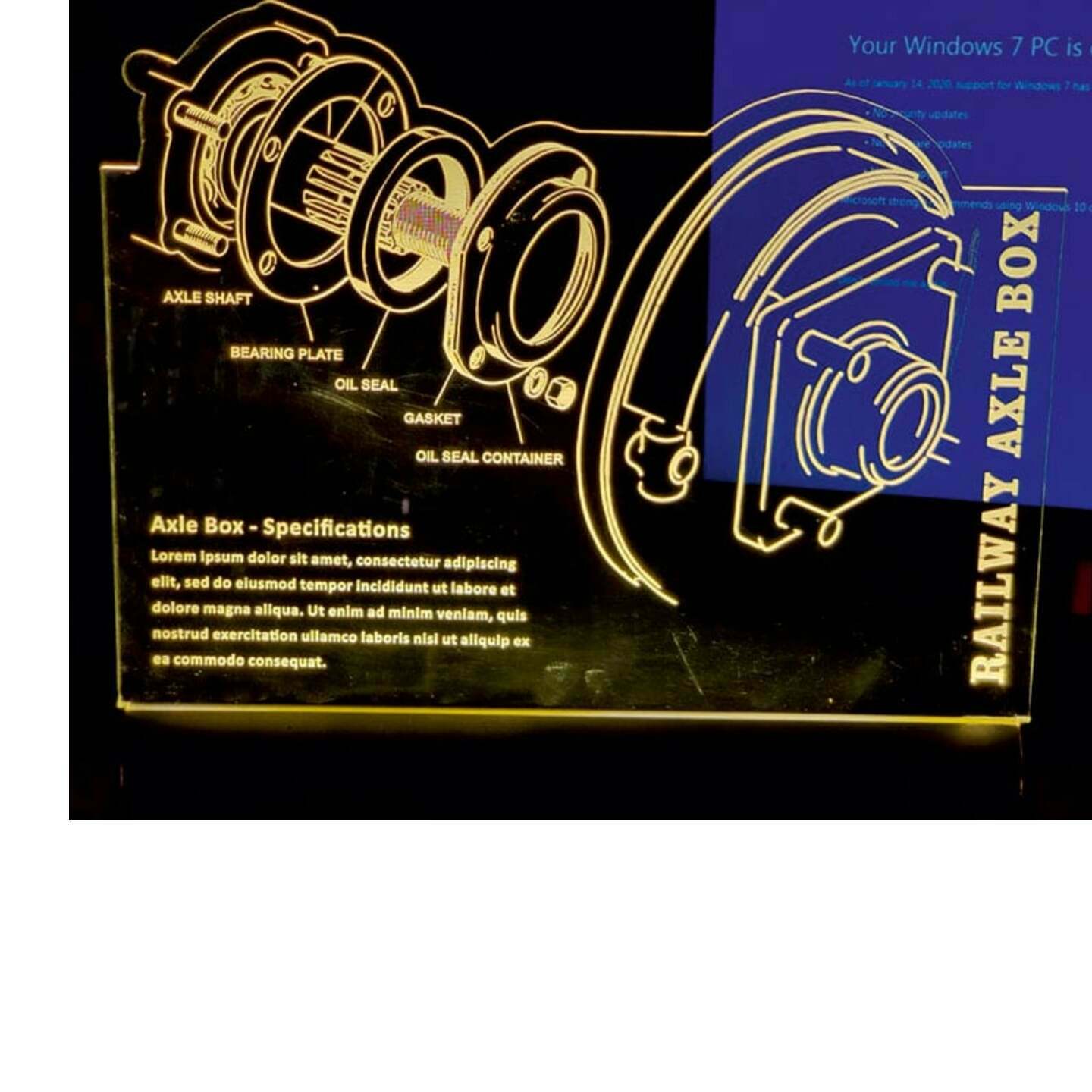EdgeLit Acrylic Frame                                       (Price could be vary)
