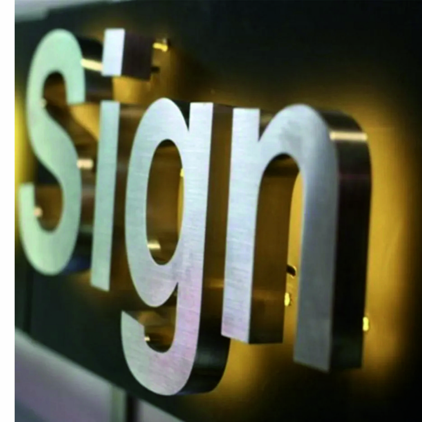 Stainless Steel (SS) 3D Letter                         (Price could be vary)/inch