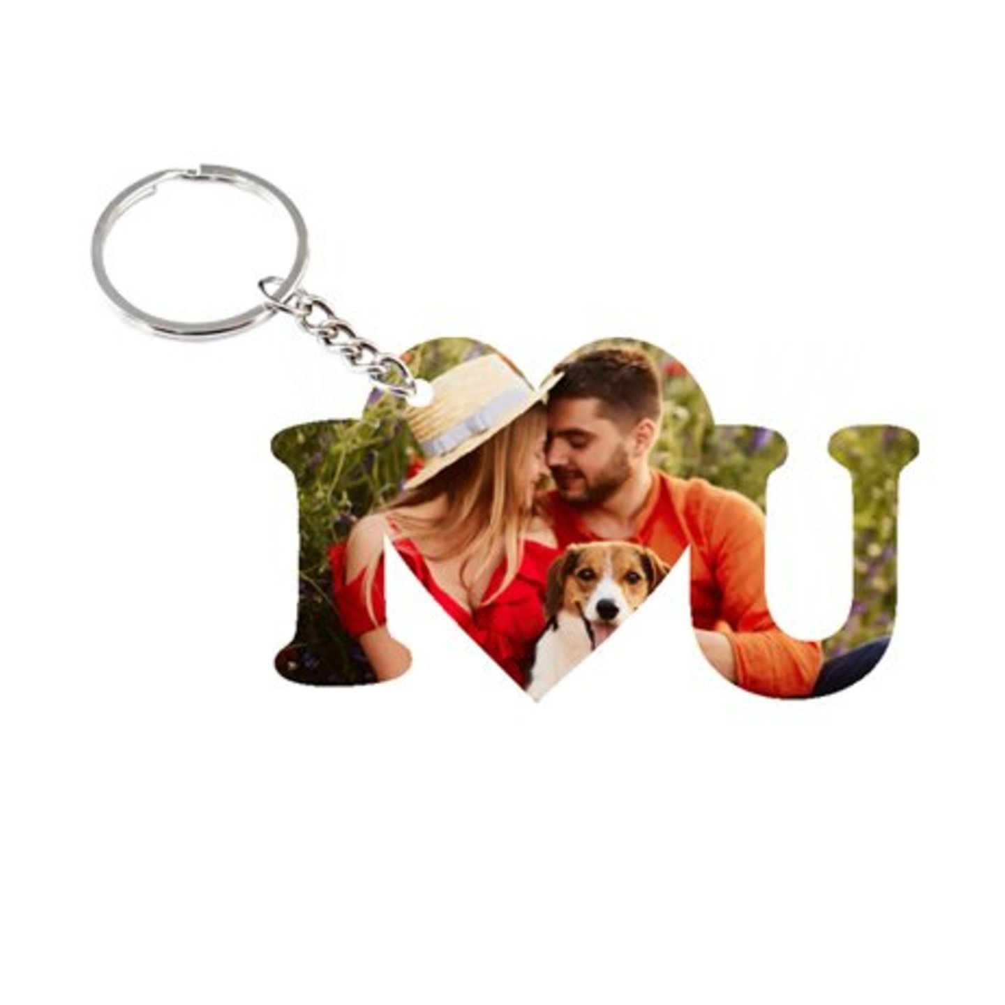 Personalized I LOVE YOU Keychain