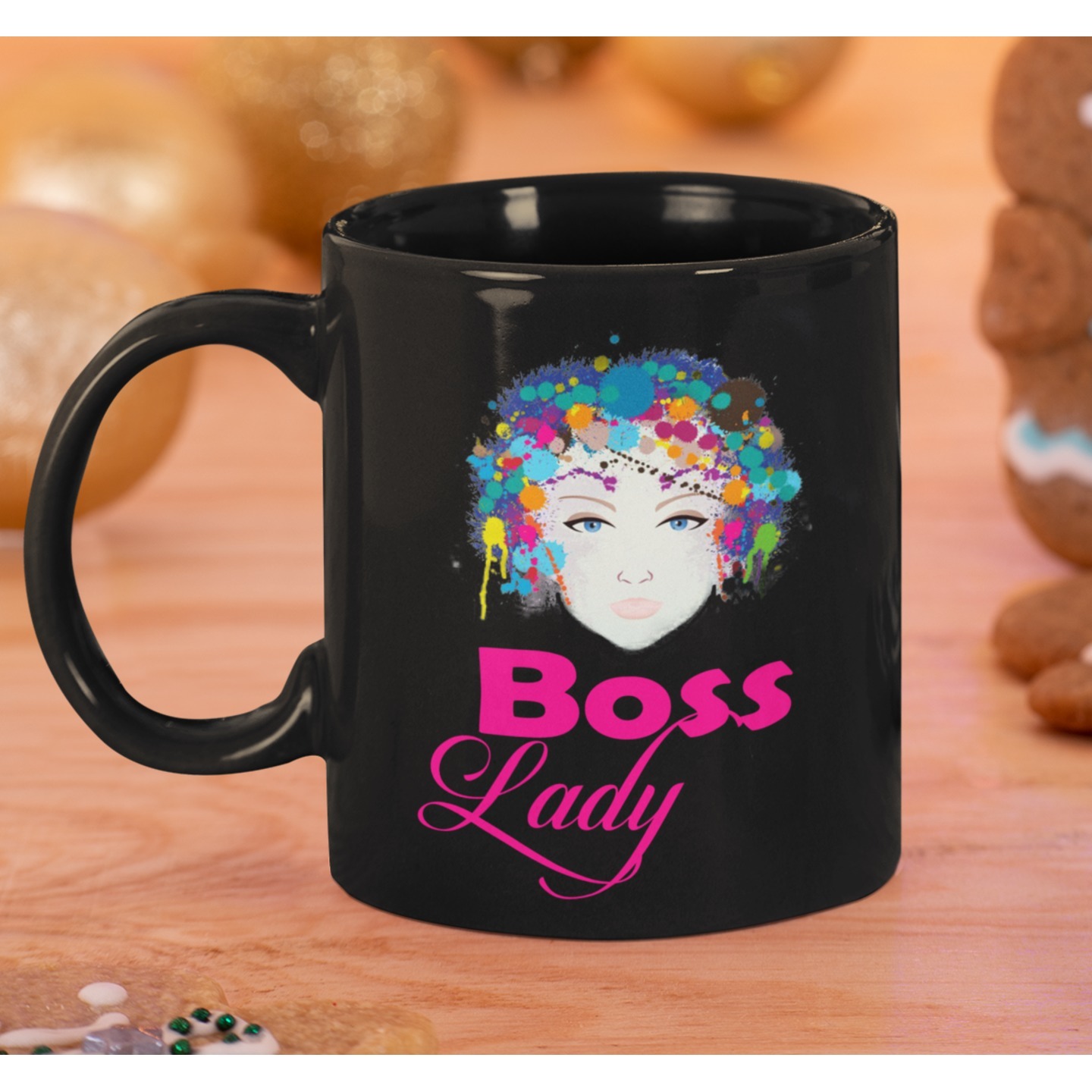 Boss Lady black Coffee Mug