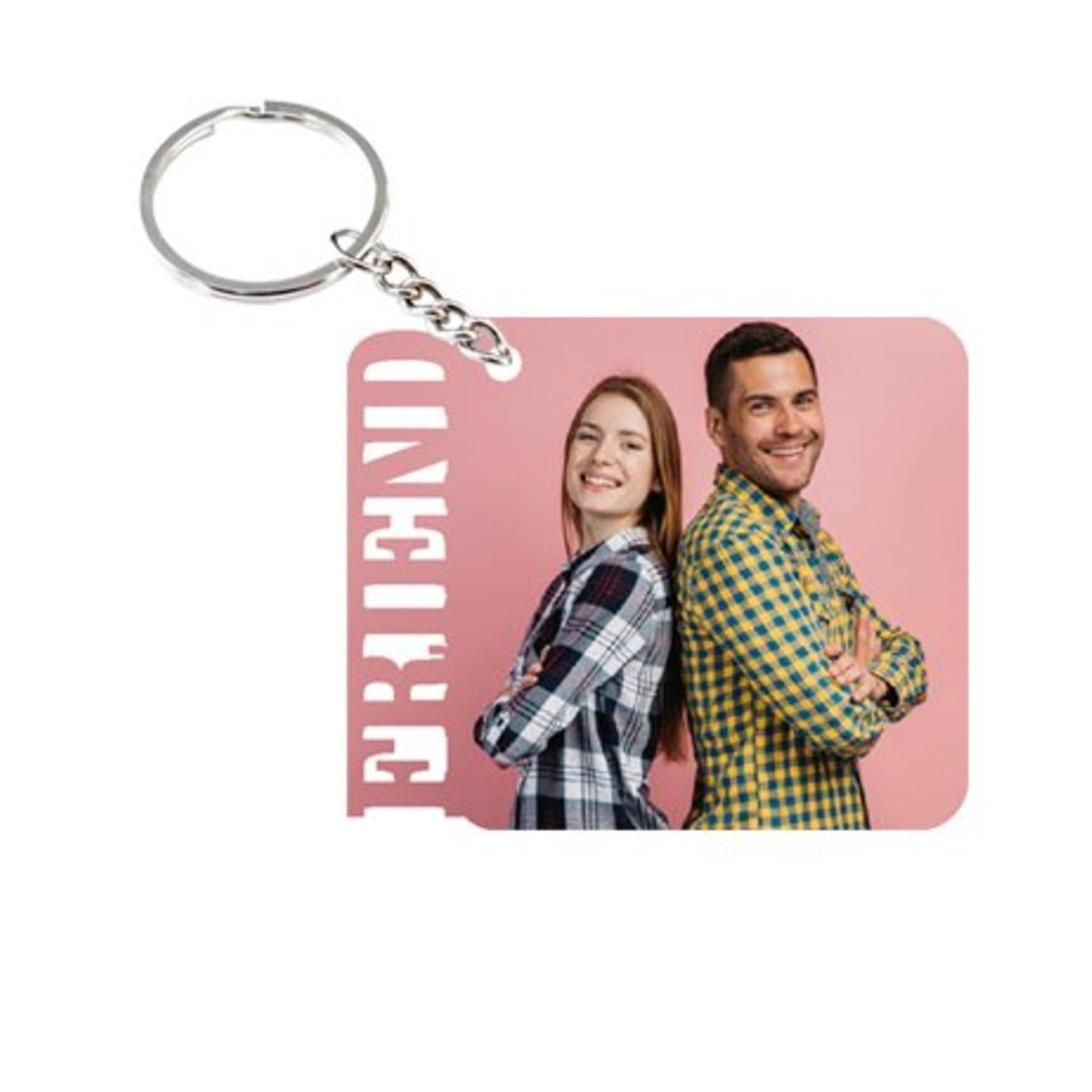 Personalized FRIEND MDF Keychain