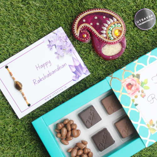 Chocolates Rakhi Kumkumbox Combo