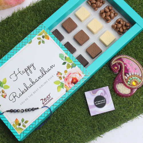 Chocolates Rakhi Combo - Zest Chocolates