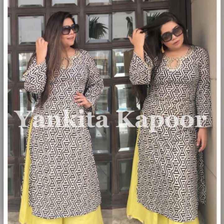 FABRIC :- RAYON KUTI WITH COTTON PLAZO 