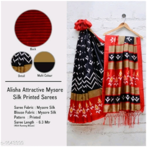 Alisha Attractive Mysore Silk Printed 