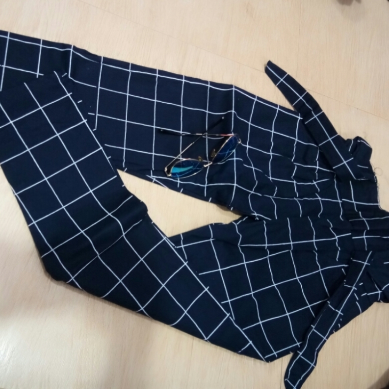 Track checks pant