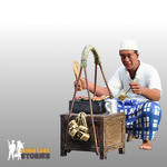 Satay Man with Stall Figurine