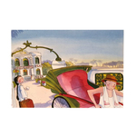 Heritage Postcard Arriving at the Workplace by Patrick Yee