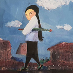 Original Heritage Painting: Majie goes Shopping by Patrick Yee