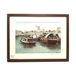 Heritage Water Colour Painting Singapore River by Loy Chye Chuan